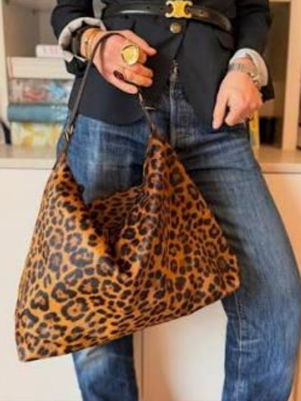 PARKER THATCH MAURICE HOBO BAG - LEOPARD HAIR - Picture 2 of 12